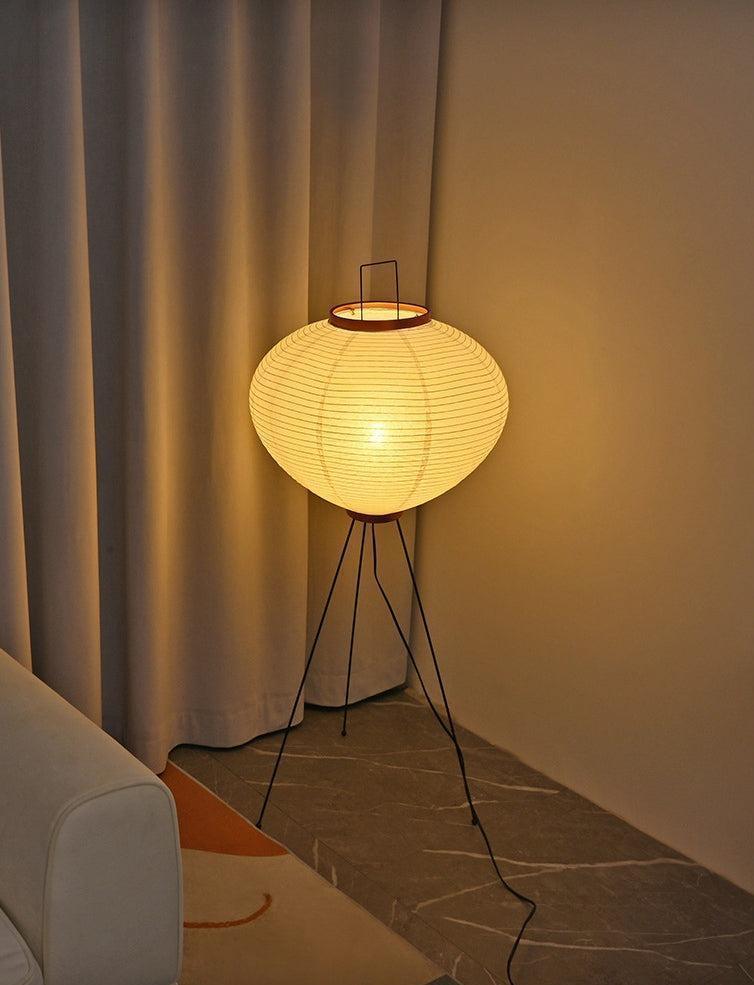 Ardenia | Handcrafted Rice Paper Floor Lamp, Minimalist Design With Warm Ambient Light For Living Rooms And Bedrooms